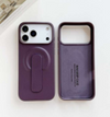 SHLD PU Leather Magnetic Finger Grip Armor Case